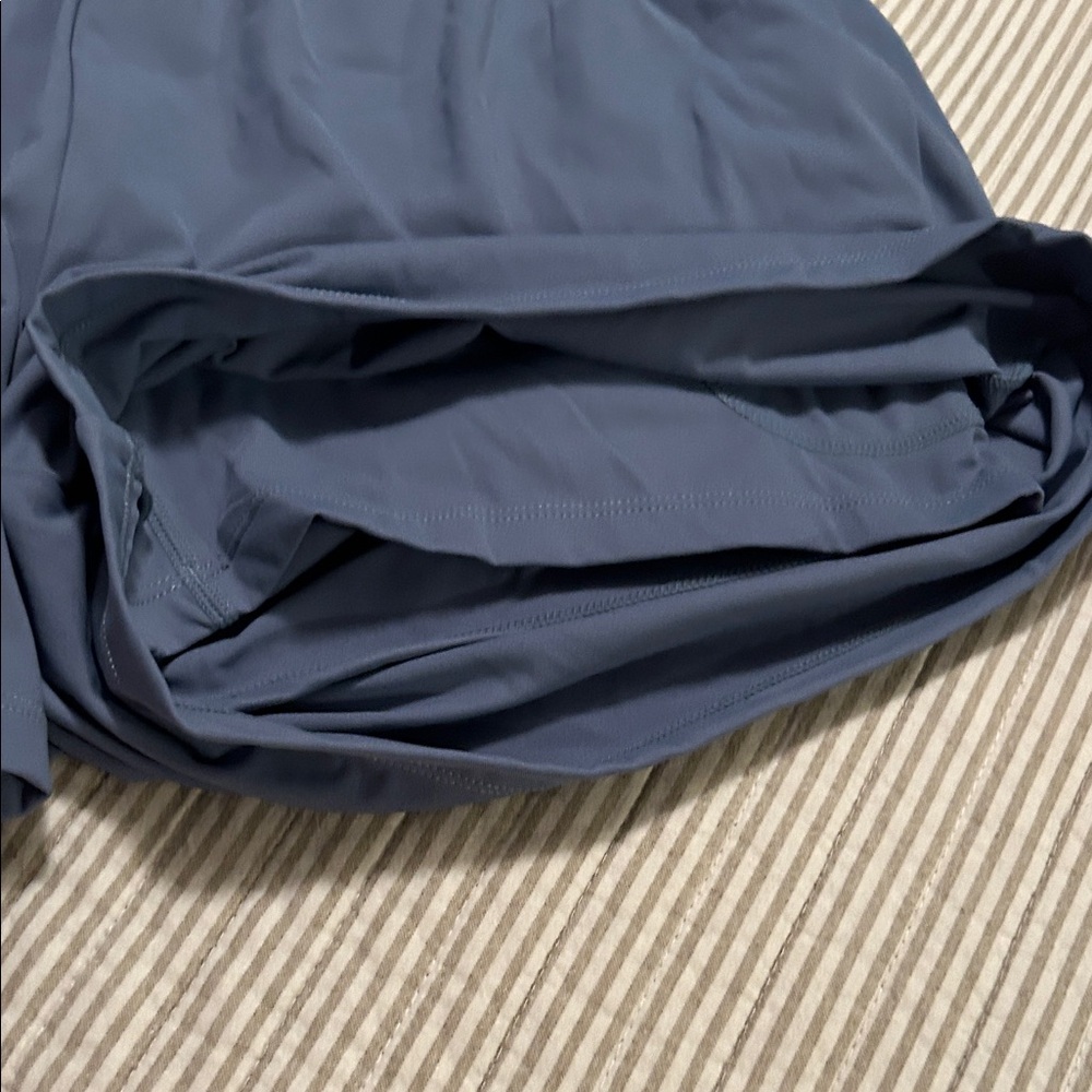 HALARA Slate Blue Double-Layer Athletic Skort - Picture 2 of 4